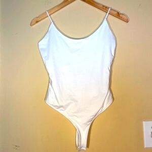 Reiss White Bodysuit Top